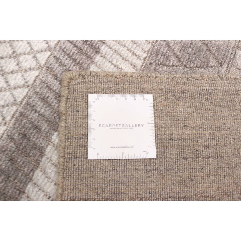 ECARPETGALLERY Hand Loomed Elysian Grey Rug - 5'7 x 7'10