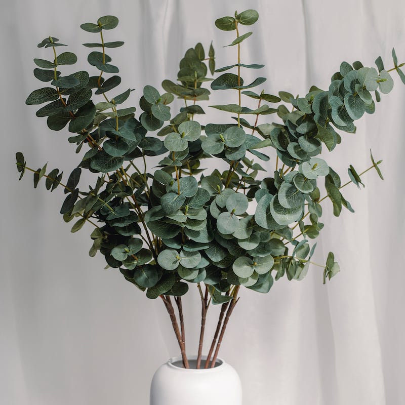 Green Artificial Eucalyptus Branch (1 Stem)