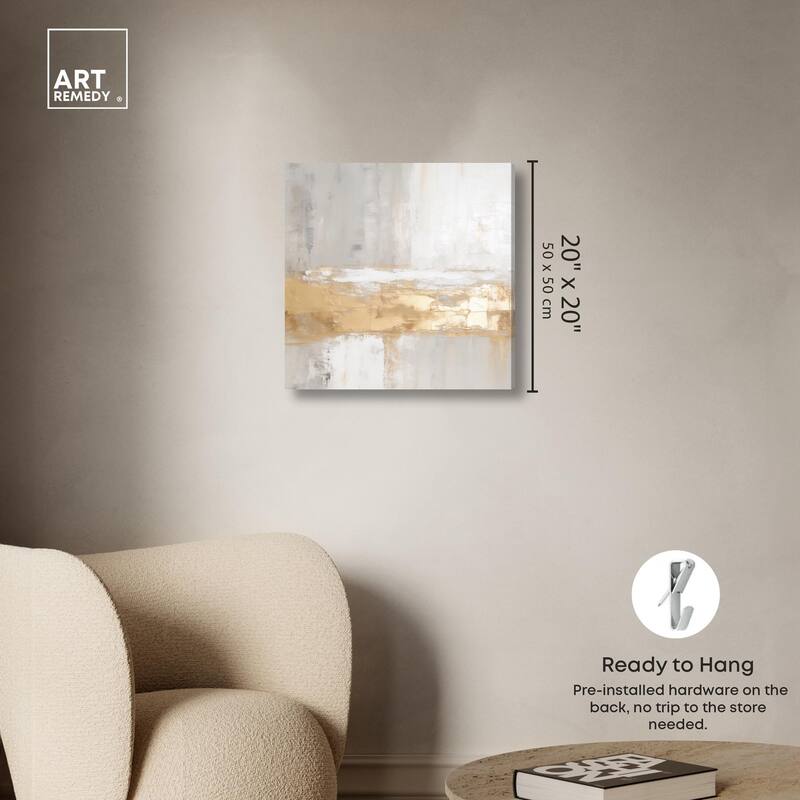 Melted Goldscape III Canvas by Art Remedy, Gallery Wrapped