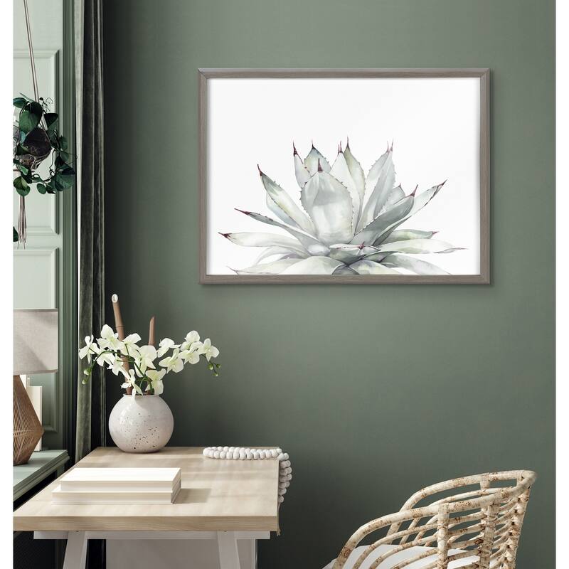 Kate and Laurel Blake Parrys Agave Glass by Emily Marie Watercolors