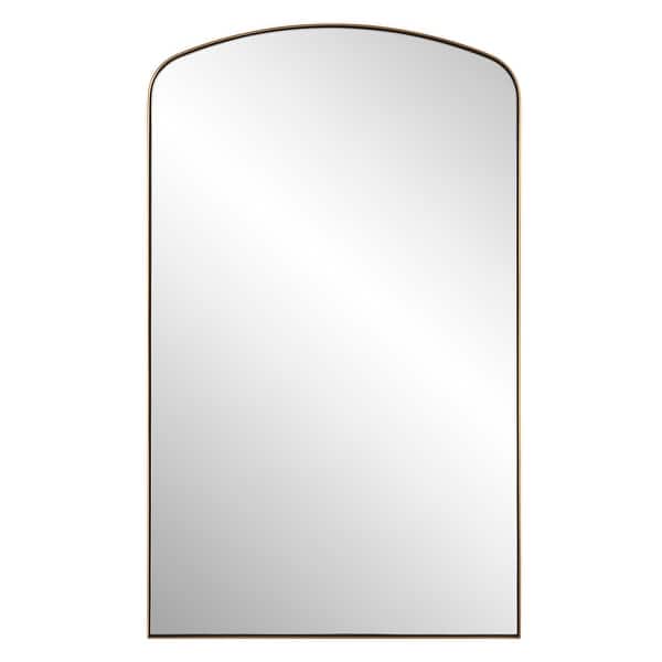 slide 2 of 4, Uttermost Tordera Brass Arch Mirror - 24"W x 40"H x 1"D