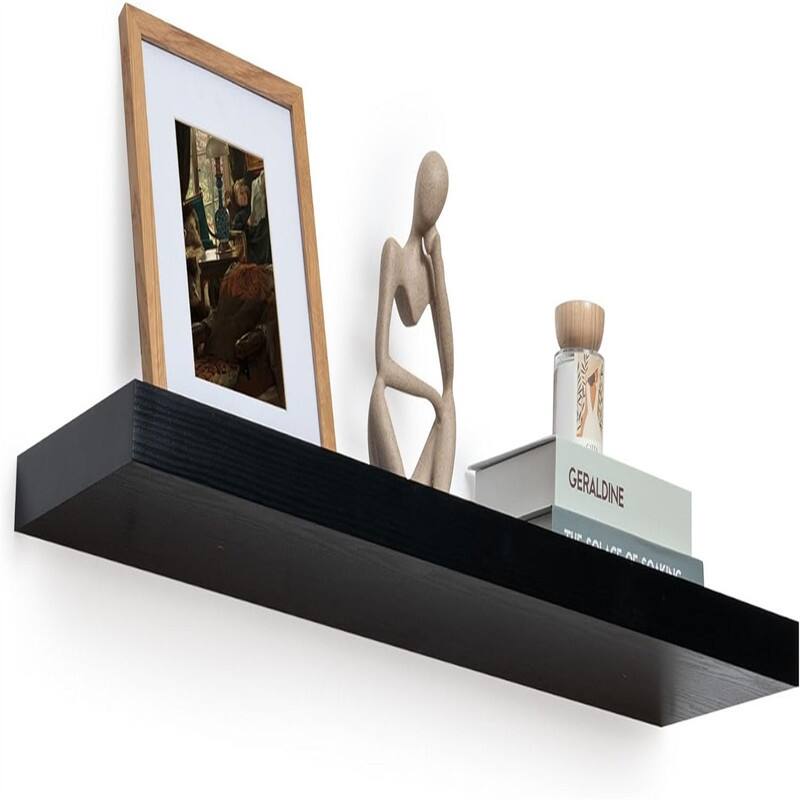 Floating Shelves 9 Inch Deep Wall Shelf for Decor & Storage - 9"D x 36"W x 1.6"H - Black