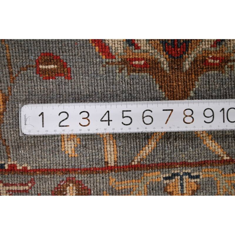 Gray Kazak Oriental Runner Rug Handmade Wool Carpet - 2'1" x 5'9"