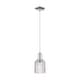 preview thumbnail 66 of 82, Innovations Lighting Downtown Urban - Bridal Veil - 1 Light 5" Cord Hung Mini Pendant Clear/Polished Nickel