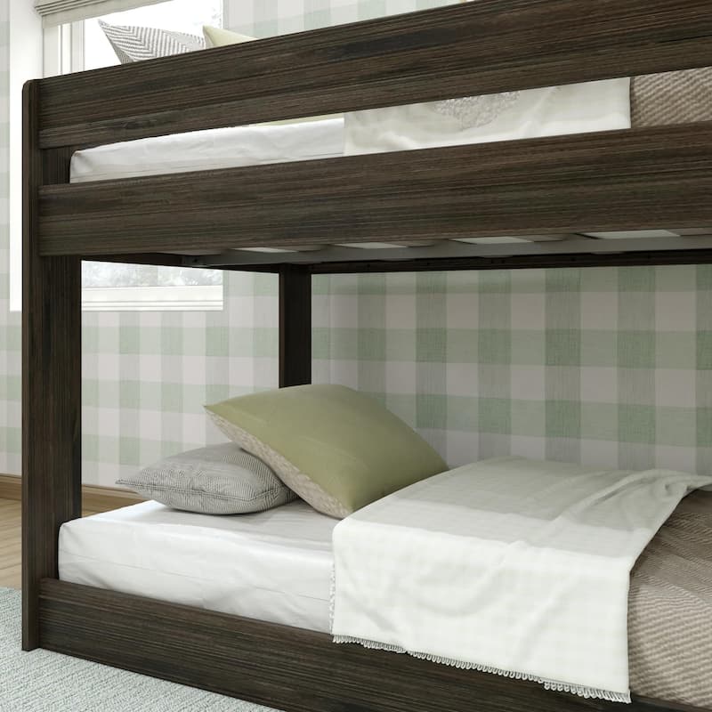 Max and Lily Farmhouse Twin over Twin Low Bunk Bed