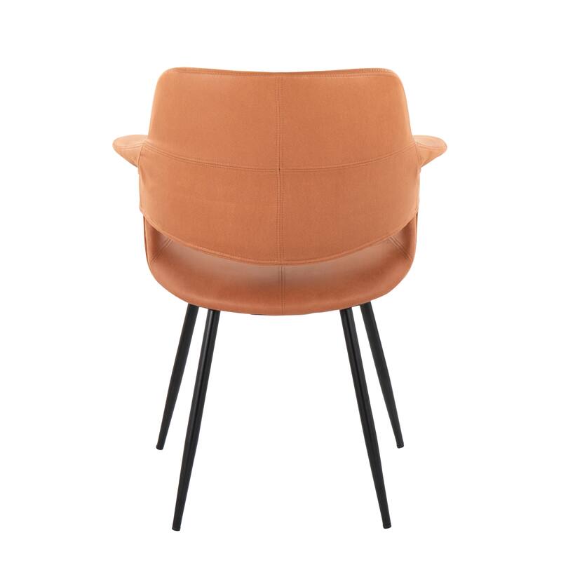 Silver Orchid Fauske Upholstered Chair with Metal Legs - Set of 2