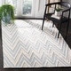 preview thumbnail 12 of 122, SAFAVIEH Handmade Cambridge Tinnie Modern Moroccan Wool Rug 10' x 14' - Blue/Ivory - Rectangle