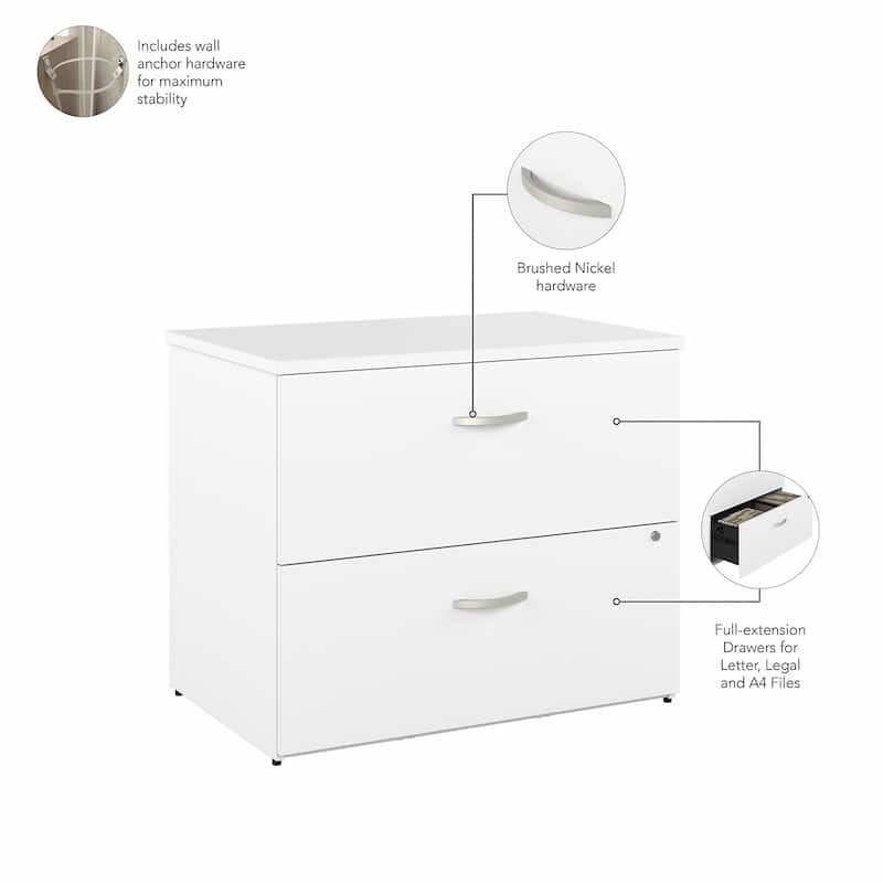 Studio A 2 Drawer Lateral File Cabinet by Bush Business Furniture