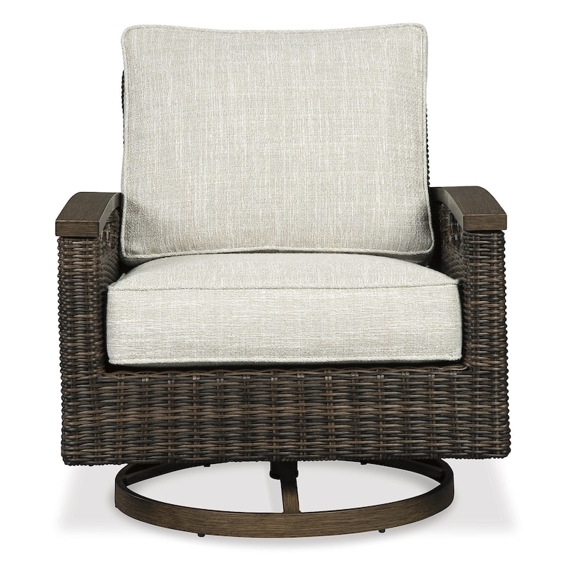 Signature Design by Ashley Rodeway South Brown 3-Piece Outdoor Package - 32"W x 37"D x 37"H
