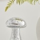 preview thumbnail 5 of 8, Alloya Mushroom Decorative Accent Metal Tabletop Sculpture Nature Figure - Gold or Silver