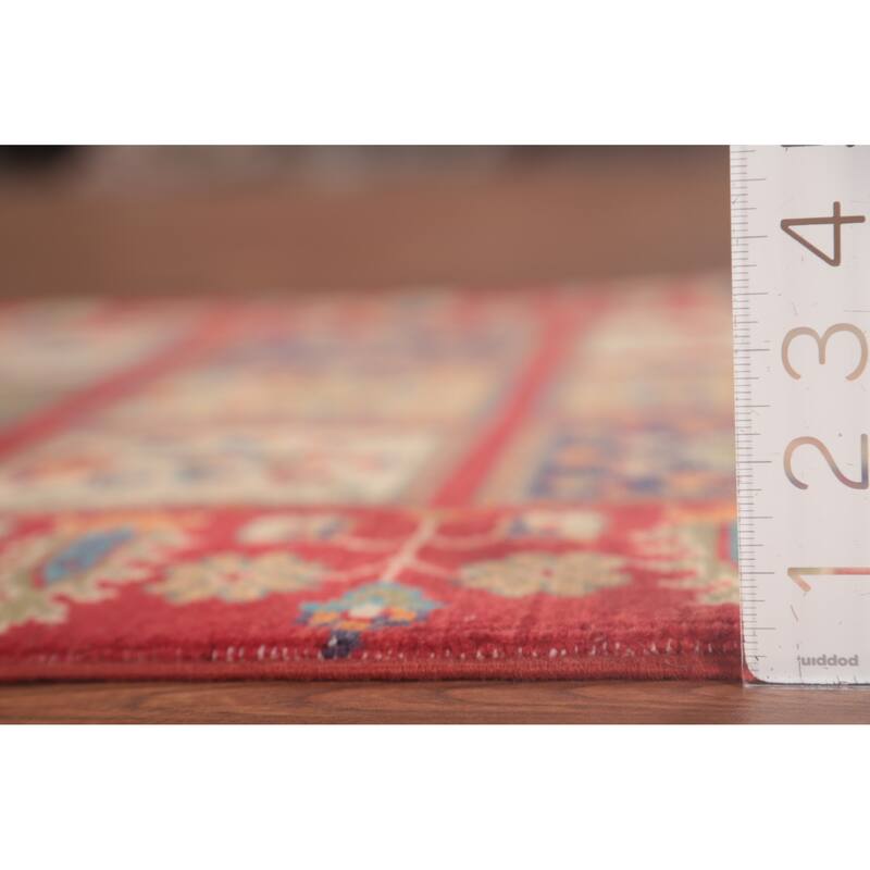 Garden Design Kazak Oriental Foyer Rug Handmade Wool Carpet - 2'9" x 4'1"