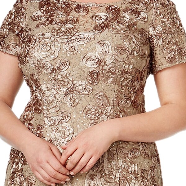 alex evening rosette gown