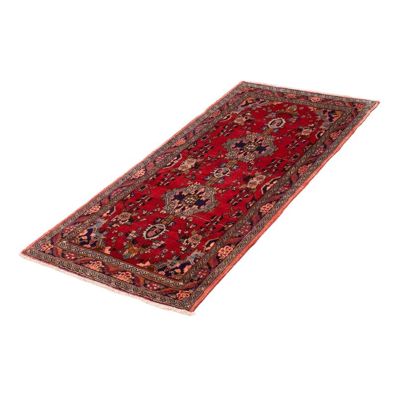ECARPETGALLERY Hand-knotted Andelz Red Wool Rug - 3'6 x 6'11