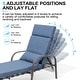 preview thumbnail 3 of 25, Patio Adjustable Chaise Lounge Chair with Cushion and Pillow for Outdoor & Indoor
