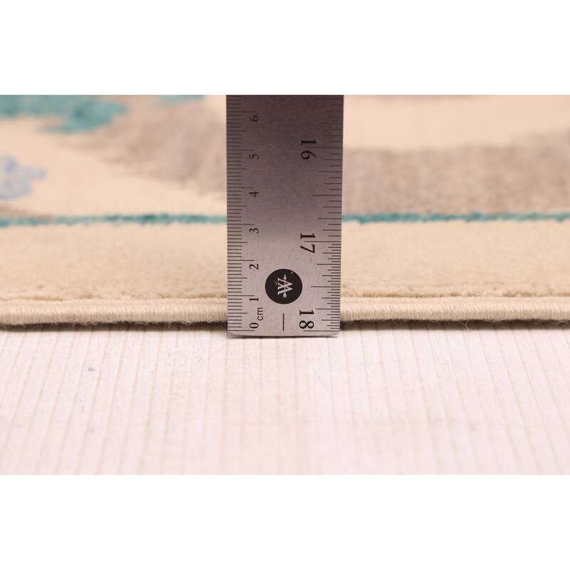 ECARPETGALLERY Hand-knotted Signature Collection Ivory Wool Rug - 8'1 x 10'1