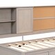 preview thumbnail 19 of 24, Twin Size Lounge Daybed with 3-Drawers，Kids Cork Board Bed Frame with USB Ports and 2 Built-in Storage Shelves, Antique Wood