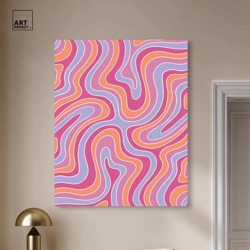 Retro Pop Gummy Bears Canvas by Art Remedy, Gallery Wrapped