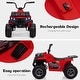 preview thumbnail 4 of 5, Kids Ride On ATV w/Remote Control 2 Speeds Red