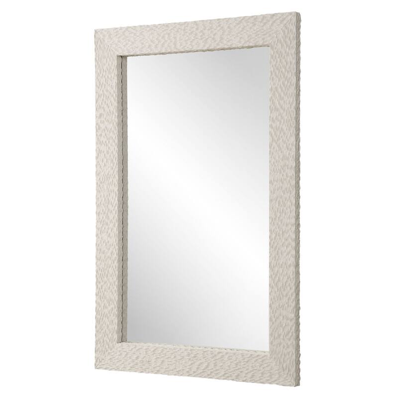 Rectangular Wall Mirror - 59.5" - Stone Veneer Finish