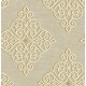 preview thumbnail 2 of 6, Seabrook Designs Nellie Medallion Damask Unpasted Wallpaper 20.5 in. W x 33 ft. L - Metallic Beige & Goldenrod