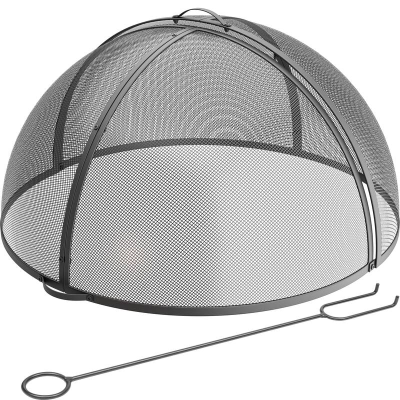 Moasis 36" Easy Access Fire Pit Spark Screen Lid Protector