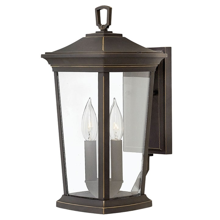 Hinkley Lighting Bromley 2 Light 15-1/2" Tall Outdoor Wall Sconce with - Oil Rubbed Bronze