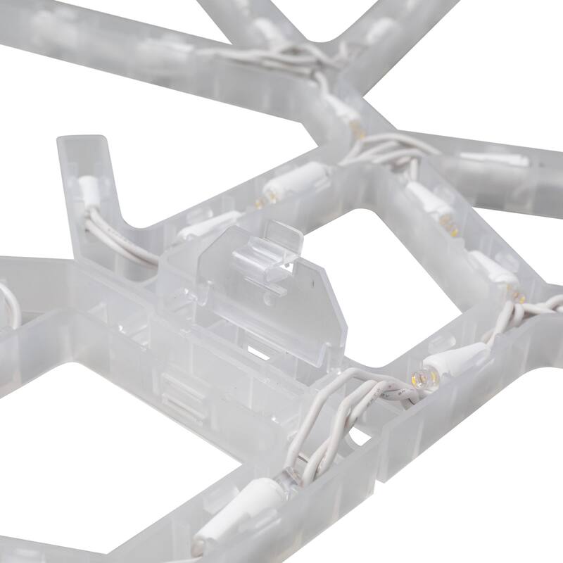 LED Lighted Large Foldable Snowflake Outdoor Christmas Decoration - 36" - Pure White