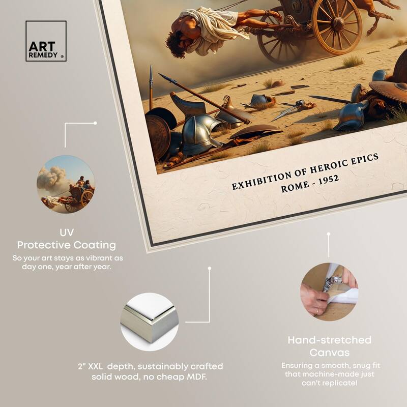 Iliad Illustrated Canvas by Art Remedy