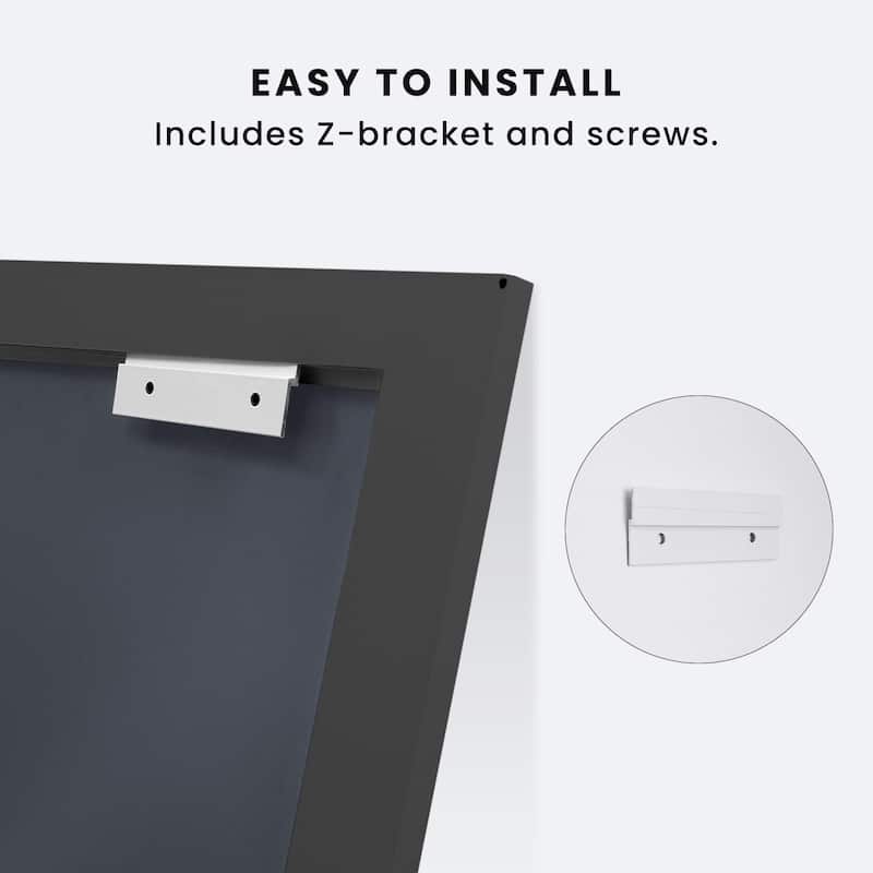 KIOTEE Full size Metal Bathroom Mirror with 5-Year Warranty