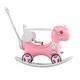 preview thumbnail 7 of 12, Unicorn-Themed Rocking Horse and Balance Bike Combo, Ideal Christmas Gift Pink