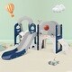 preview thumbnail 11 of 25, Toddler Slide and Swing Set 8 in 1, Kids Playground Climber Slide Playset with Basketball Hoop Freestanding Combination