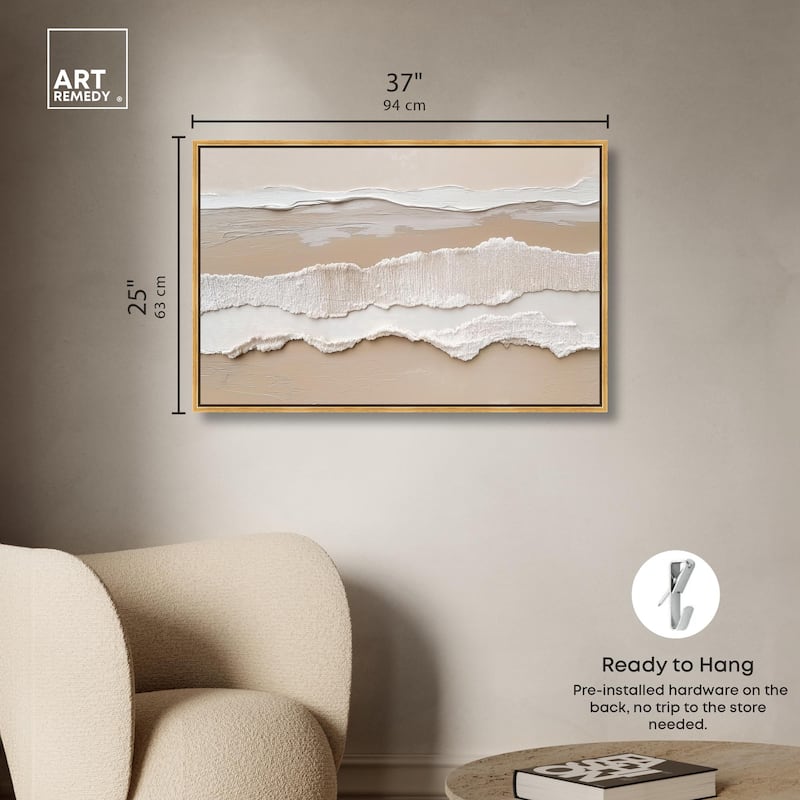 Textured Sea II Canvas by Art Remedy