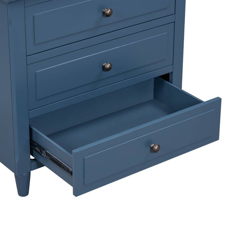 Modern Nightstand with 3 Drawers