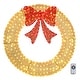 preview thumbnail 37 of 51, Pre-Lit Outdoor Christmas Wreath Decoration 60inch - Gold