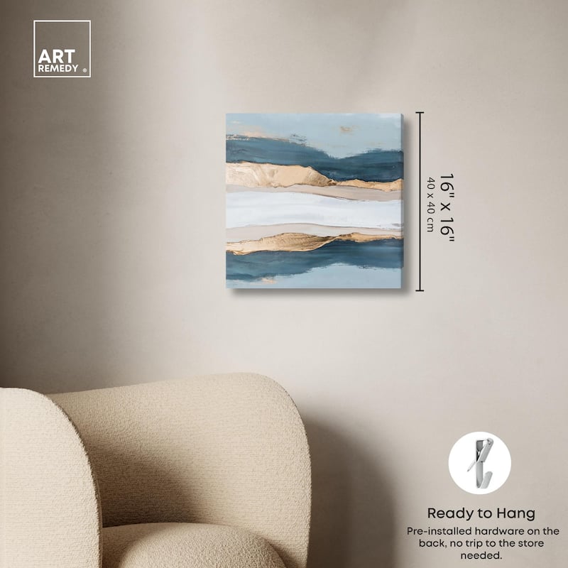Crystalline Depths I Canvas by Art Remedy, Gallery Wrapped