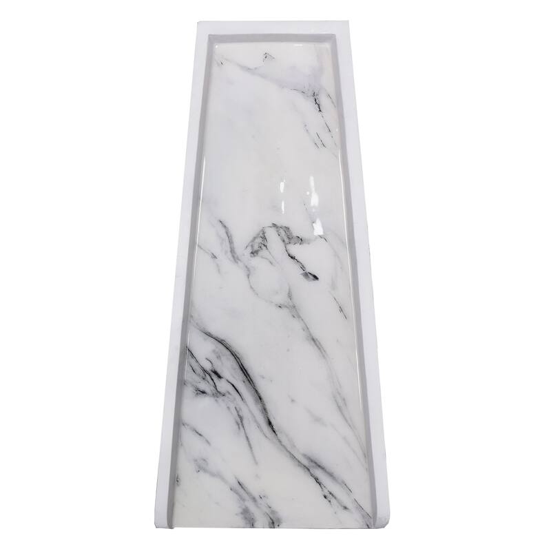 Faux Marble Cast Aluminum Downspout Gutter 24 in. Splash Block