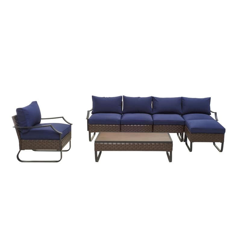 Patio Festival U-Leg 7-Piece Outdoor Conversation Set