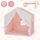 preview thumbnail 3 of 8, Costway Kid's Play Tent Toddler Playhouse Castle Solid Wood Frame with - See Details