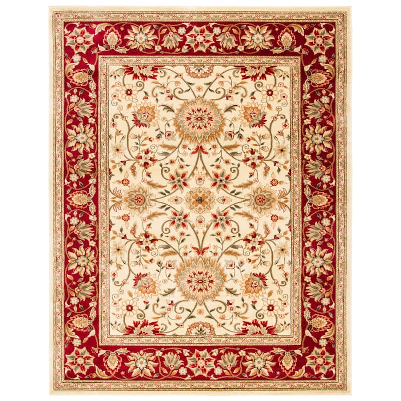SAFAVIEH, Lyndhurst Marsha Traditional Area Rug - 8' x 10' - Ivory/Red