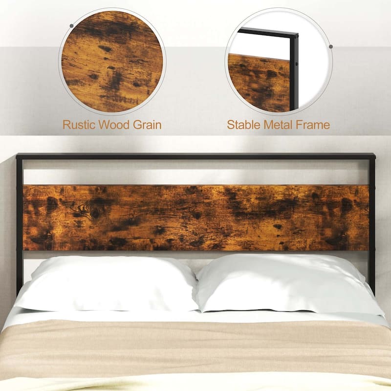 Twin/Full/Queen/King Size Bed Frame Heavy-Duty Mattress Foundation