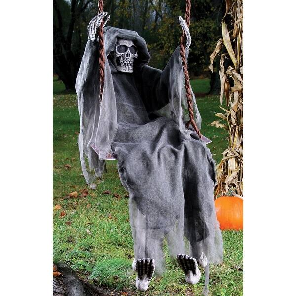 Shop Fun World 91195r Swinging Reaper Halloween Decoration Gray