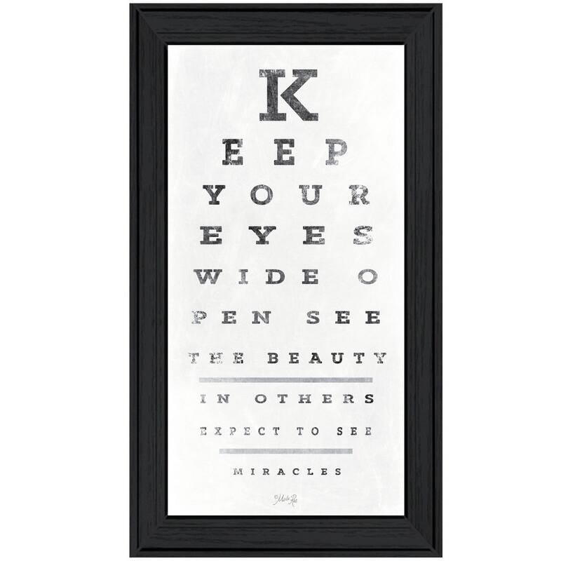 TrendyDecor4U Contemporary "Eye Chart II" Framed Print Wall Art by Marla Rae