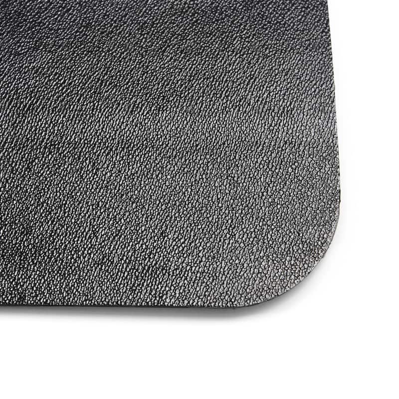 Advantagemat® Black Vinyl Rectangular Chair Mat for Hard Floor - 48" x 60"