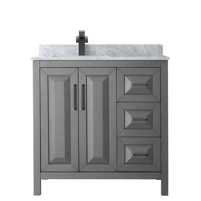 Wyndham Collection Daria 36" Free Standing Single Vanity Set with MDF