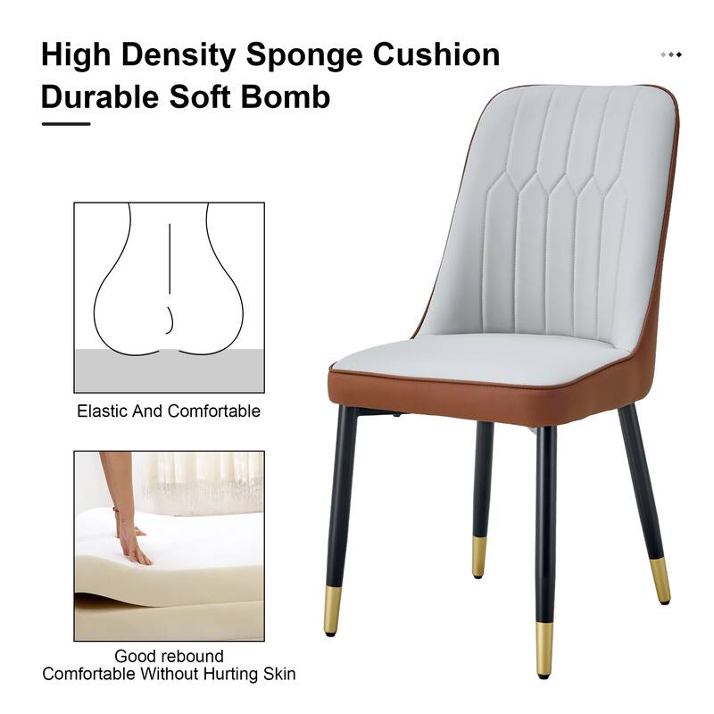 Modern PU Leather Dining Chair ,Set of 4