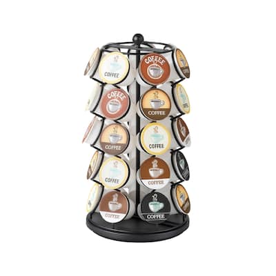 Nifty Solutions Black 35 K Cup Holder Coffee Pod Carousel