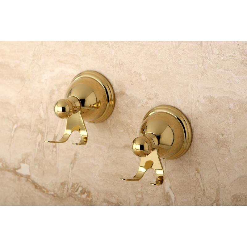 Kingston Brass Restoration Double Robe Hook - Set of 2
