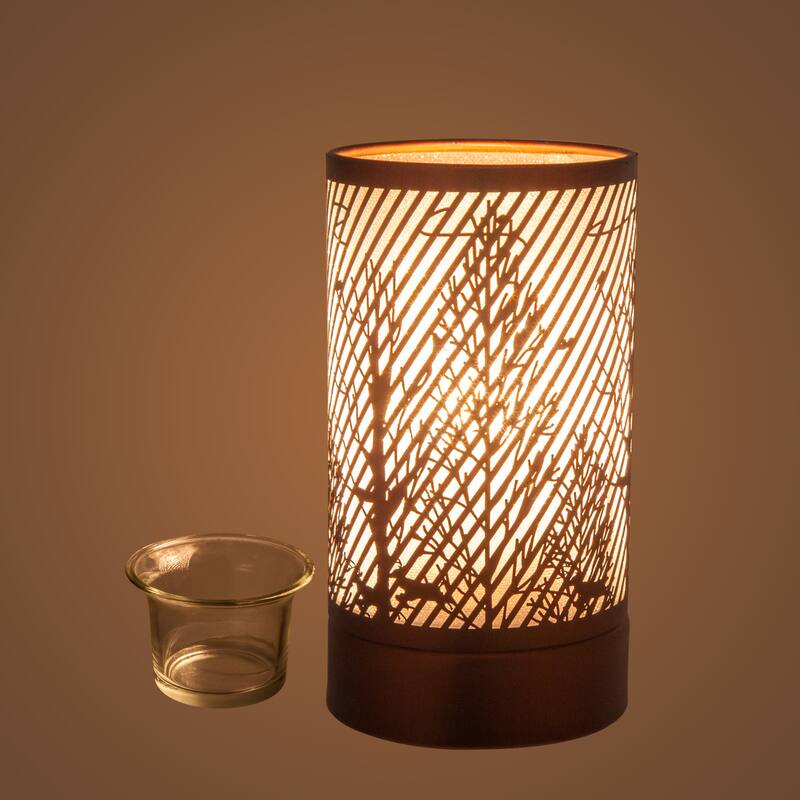 7" Touch lamp/Oil burner/Wax warmer - Copper Ravine - 3.75*3.75*7