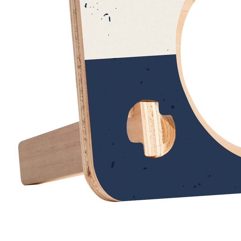 Blue Retro Stripes Cornhole Pong Game