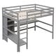 preview thumbnail 7 of 24, Full and Twin Size L-Shaped Metal Bunk Bed with Slide and Short Ladder, 4 Beds in 1 for Family or Guests